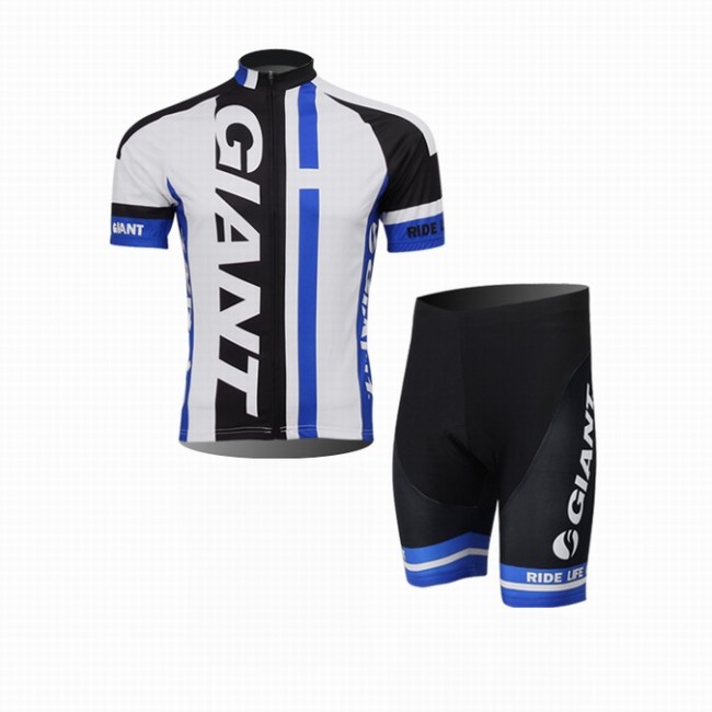 2014 Giant Fietspakken Fietsshirt Korte+Korte koersbroeken Bib wit blauw zwart 1048 2014 Giant Fietspakken Fietsshirt Korte+Korte koersbroeken Bib wit blauw zwart 1048