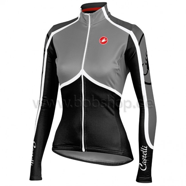 2014 Dames CASTELLI Grey Fietsshirt lange mouw 3696 2014 Dames CASTELLI Grey Fietsshirt lange mouw 3696