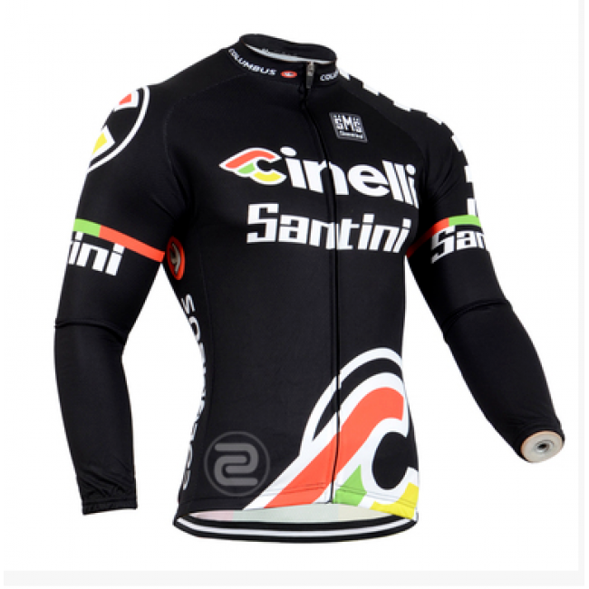 2014 Cinelli Fietsshirt lange mouw Zwart 1208 2014 Cinelli Fietsshirt lange mouw Zwart 1208