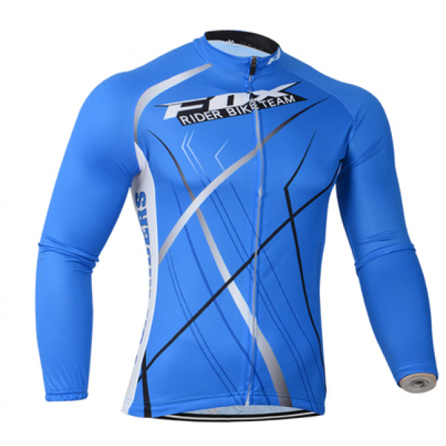 Fox 2014 Fietsshirt lange mouw Blauw 1018 Fox 2014 Fietsshirt lange mouw Blauw 1018