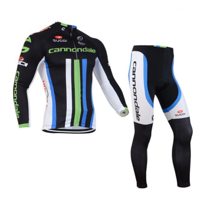 2014 Cannondale Fietskleding Fietsshirt lange mouw+lange fietsbroeken Wit Groen Blauw 1438 2014 Cannondale Fietskleding Fietsshirt lange mouw+lange fietsbroeken Wit Groen Blauw 1438