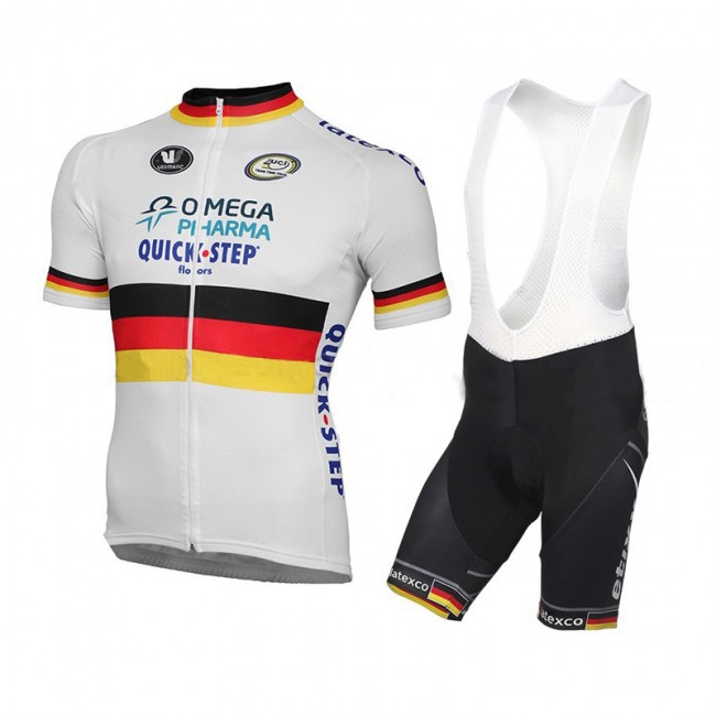 2015 Omega Pharma Quick Step Fietskleding Fietsshirt Korte+Korte Fietsbroeken Bib wit 1895 2015 Omega Pharma Quick Step Fietskleding Fietsshirt Korte+Korte Fietsbroeken Bib wit 1895