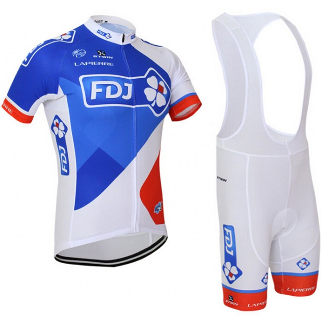 2015 FDJ Fietskleding Fietsshirt Korte+Korte Fietsbroeken Bib 1730 2015 FDJ Fietskleding Fietsshirt Korte+Korte Fietsbroeken Bib 1730