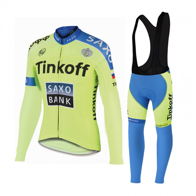 2015 Saxo bank Tionkff Fietskleding Fietsshirt lange mouw+Lange fietsbroeken Bib 1981 2015 Saxo bank Tionkff Fietskleding Fietsshirt lange mouw+Lange fietsbroeken Bib 1981