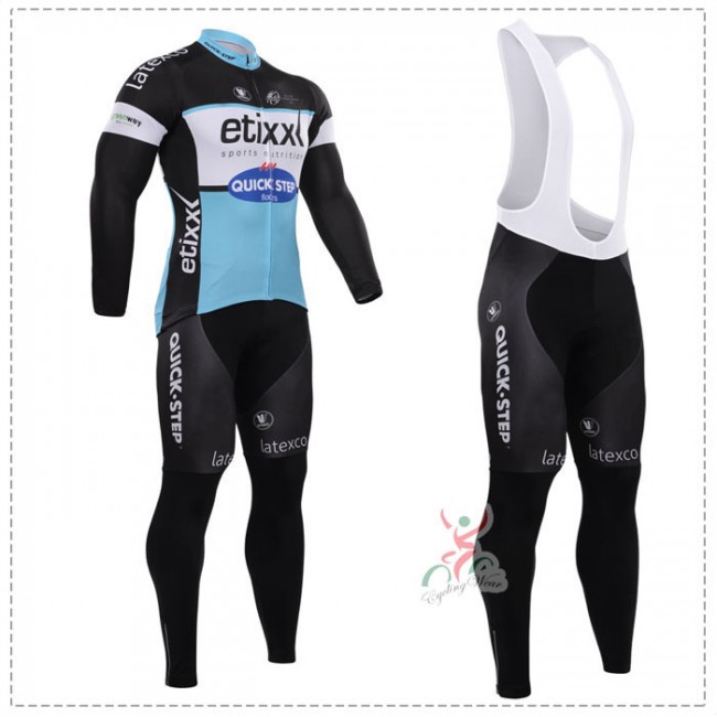 2015 ETIXX-QUICK STEP Fietskleding Fietsshirt lange mouw+Lange fietsbroeken Bib 1908 2015 ETIXX-QUICK STEP Fietskleding Fietsshirt lange mouw+Lange fietsbroeken Bib 1908