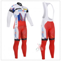 2015 Katusha Fietskleding Fietsshirt lange mouw+Lange fietsbroeken Bib 1823 2015 Katusha Fietskleding Fietsshirt lange mouw+Lange fietsbroeken Bib 1823