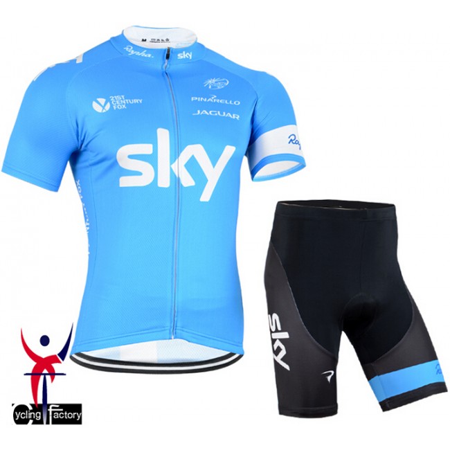 2015 Sky Fietsshirt Korte Mouw Zwart+Korte Fietsbroeken 2062 2015 Sky Fietsshirt Korte Mouw Zwart+Korte Fietsbroeken 2062