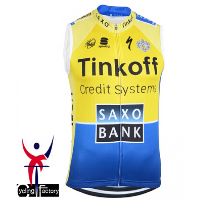 2014 Saxo Bank Tinkoff Fietsshirt Zonder Mouwen 1326 2014 Saxo Bank Tinkoff Fietsshirt Zonder Mouwen 1326
