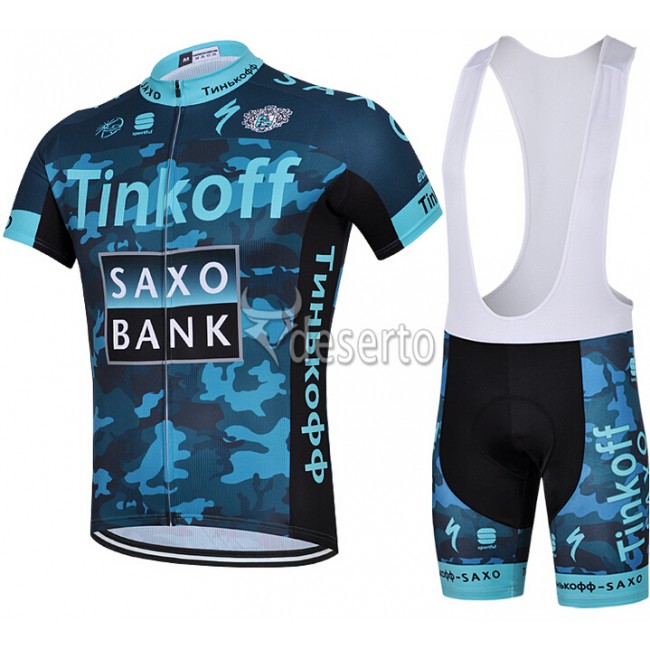 2015 Saxo Bank Tinkoff Fietskleding Fietsshirt Korte Camouflage+Korte Fietsbroeken Bib 1940 2015 Saxo Bank Tinkoff Fietskleding Fietsshirt Korte Camouflage+Korte Fietsbroeken Bib 1940