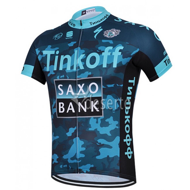 2015 Saxo Bank Tinkoff Fietskleding Fietsshirt Korte Camouflage 1942 2015 Saxo Bank Tinkoff Fietskleding Fietsshirt Korte Camouflage 1942