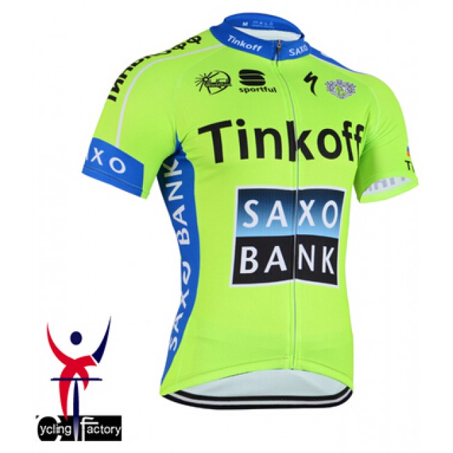 2015 Saxo Bank Tinkoff Fietskleding Fietsshirt Korte Fluorescence 1947 2015 Saxo Bank Tinkoff Fietskleding Fietsshirt Korte Fluorescence 1947