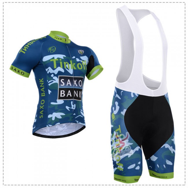 2015 Tinkoff Saxo Bank Camouflage Fietskleding Fietsshirt Korte+Korte Fietsbroeken Bib 1960 2015 Tinkoff Saxo Bank Camouflage Fietskleding Fietsshirt Korte+Korte Fietsbroeken Bib 1960
