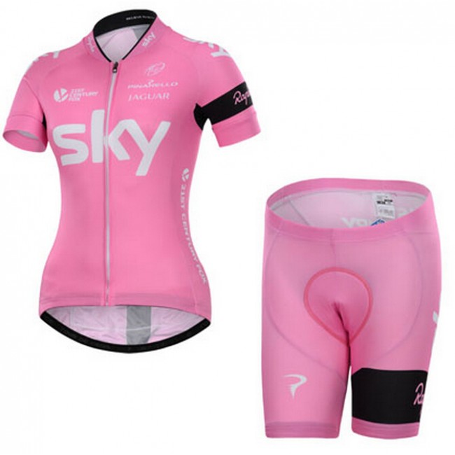 2015 Sky Dames Fietsshirt Korte Mouw+Korte Fietsbroeken 2072 2015 Sky Dames Fietsshirt Korte Mouw+Korte Fietsbroeken 2072