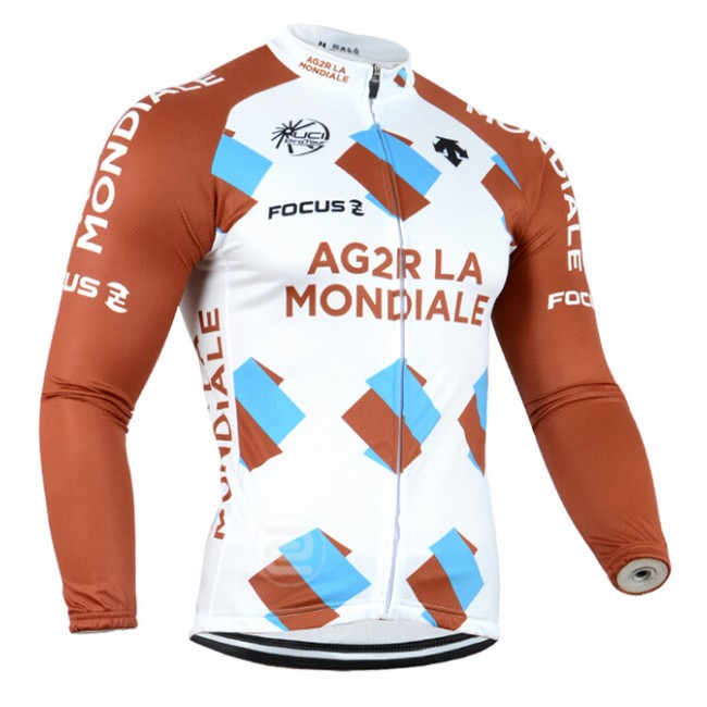 2014 Ag2r La Mondiale Fietsshirt lange mouw 1194 2014 Ag2r La Mondiale Fietsshirt lange mouw 1194