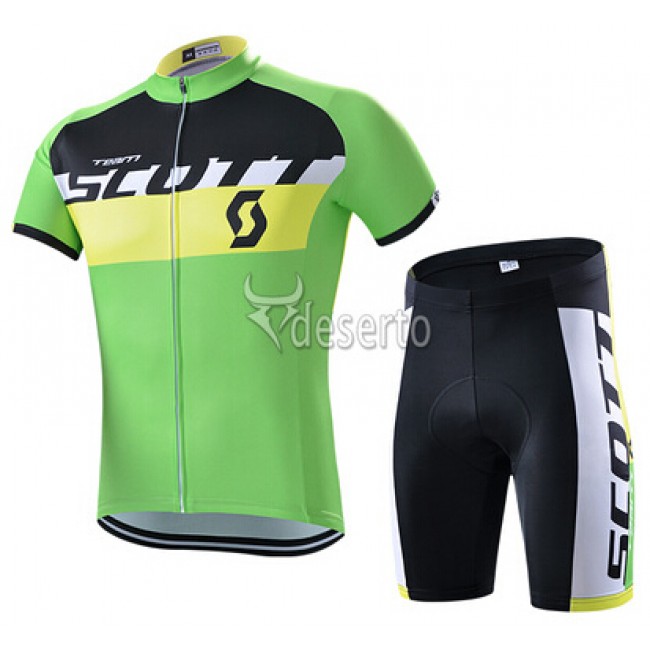 2015 Scott RC Fietskleding Set Fietsshirt Korte Mouwen+Fietsbroek Korte groen 2246 2015 Scott RC Fietskleding Set Fietsshirt Korte Mouwen+Fietsbroek Korte groen 2246