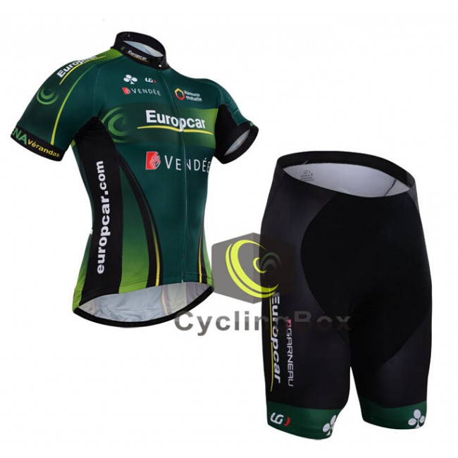 2015 Europcar Fietskleding Set Fietsshirt Korte Mouwen+Fietsbroek Korte 2349 2015 Europcar Fietskleding Set Fietsshirt Korte Mouwen+Fietsbroek Korte 2349
