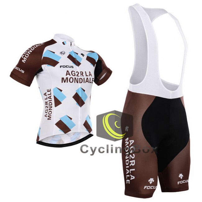 2015 Ag2r La Mondiale Fietskleding Set Fietsshirt Korte Mouwen+Fietsbroek Bib Korte 2306 2015 Ag2r La Mondiale Fietskleding Set Fietsshirt Korte Mouwen+Fietsbroek Bib Korte 2306