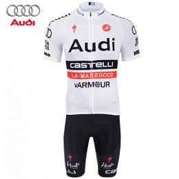 2015 AUDI Castelli Fietskleding Set Fietsshirt Korte Mouwen+Fietsbroek Korte wit 2315 2015 AUDI Castelli Fietskleding Set Fietsshirt Korte Mouwen+Fietsbroek Korte wit 2315