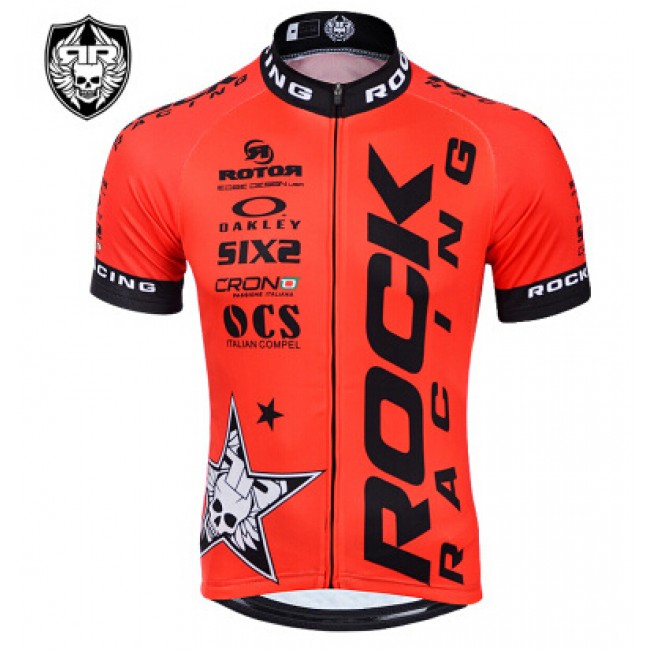 2015 Rock Racing Fietsshirt Korte Mouw rouge 2233 2015 Rock Racing Fietsshirt Korte Mouw rouge 2233