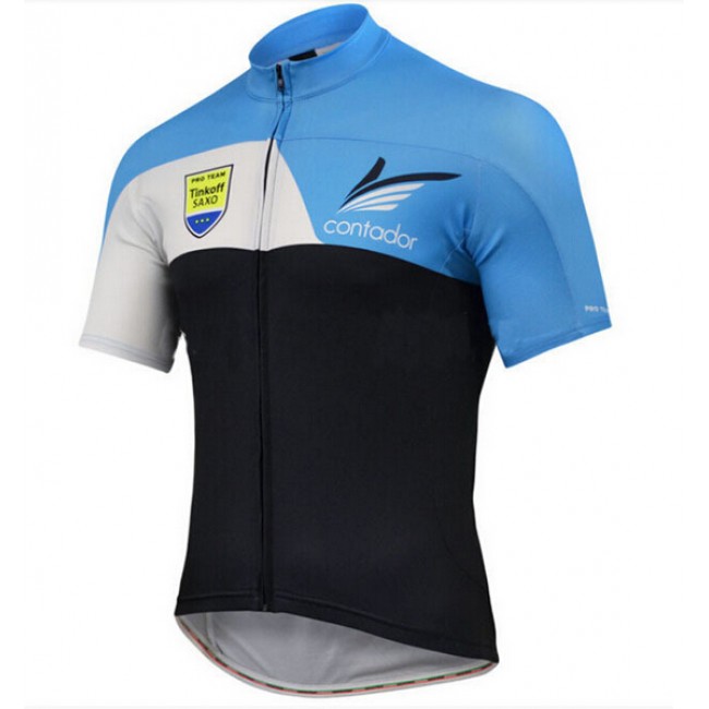 2015 Tinkoff Saxo Fietsshirt Korte Mouw Blauw 2468 2015 Tinkoff Saxo Fietsshirt Korte Mouw Blauw 2468