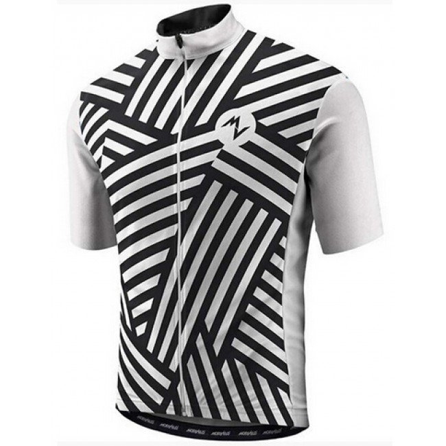 2015 MORVELO Fietsshirt Korte Mouw zwart wit 2440 2015 MORVELO Fietsshirt Korte Mouw zwart wit 2440