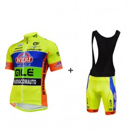 2015 ALE Geel Fietskleding Fietsshirt Korte+Korte Fietsbroeken Bib zwart 2520 2015 ALE Geel Fietskleding Fietsshirt Korte+Korte Fietsbroeken Bib zwart 2520