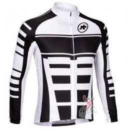 2015 ASSOS wit zwart Fietsshirt lange mouw 1496 2015 ASSOS wit zwart Fietsshirt lange mouw 1496