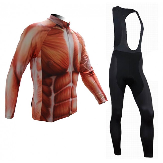 2015 Muscle Fietskleding Fietsshirt lange mouw+Lange fietsbroeken Bib 2639 2015 Muscle Fietskleding Fietsshirt lange mouw+Lange fietsbroeken Bib 2639