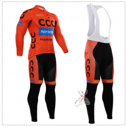 2015 CCC Fietskleding Fietsshirt lange mouw+Lange fietsbroeken Bib 2603 2015 CCC Fietskleding Fietsshirt lange mouw+Lange fietsbroeken Bib 2603