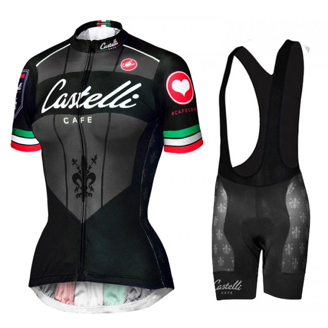 2015 Dames Castelli Fietskleding Fietsshirt Korte+Korte fietsbroeken Bib 3596 2015 Dames Castelli Fietskleding Fietsshirt Korte+Korte fietsbroeken Bib 3596