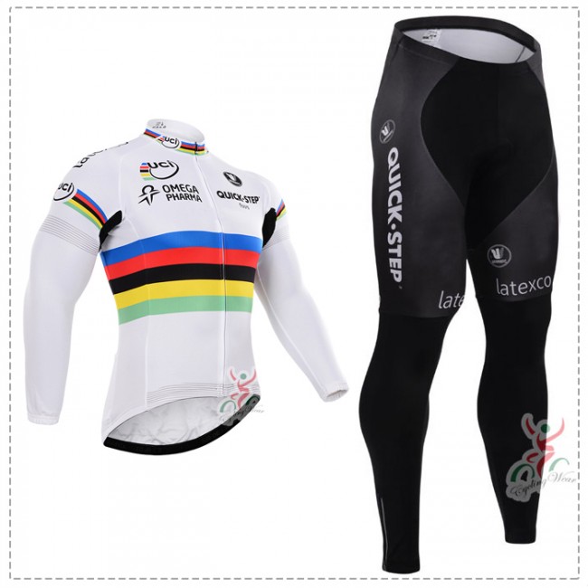 2015 Quick Step Fietskleding Fietsshirt lange mouw+Lange fietsbroeken 1920 2015 Quick Step Fietskleding Fietsshirt lange mouw+Lange fietsbroeken 1920