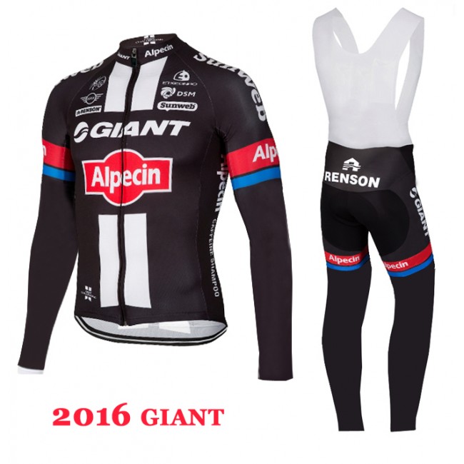 2016 Giant Fietskleding Fietsshirt lange mouw+Lange fietsbroeken Bib 20160148 2016 Giant Fietskleding Fietsshirt lange mouw+Lange fietsbroeken Bib 20160148