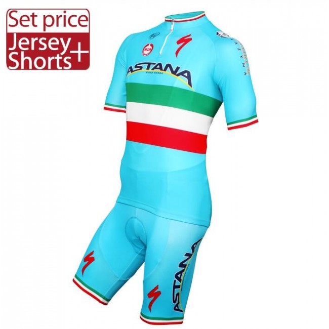 2016 ASTANA PRO TEAM Italian Champion Fietskleding Fietsshirt Korte+Korte Fietsbroeken 2016036513 2016 ASTANA PRO TEAM Italian Champion Fietskleding Fietsshirt Korte+Korte Fietsbroeken 2016036513