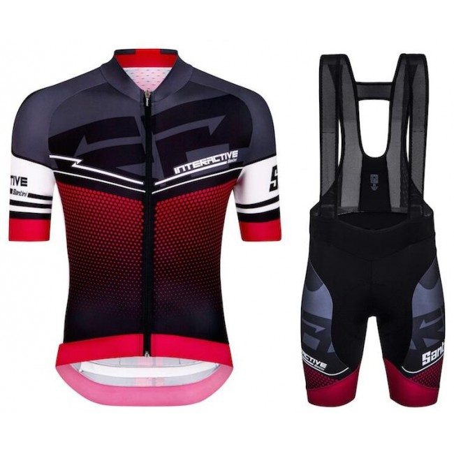 2016 Santini Interactive 30 zwart rood Fietskleding Fietsshirt Korte+Korte Fietsbroeken Bib 2016036613 2016 Santini Interactive 30 zwart rood Fietskleding Fietsshirt Korte+Korte Fietsbroeken Bib 2016036613