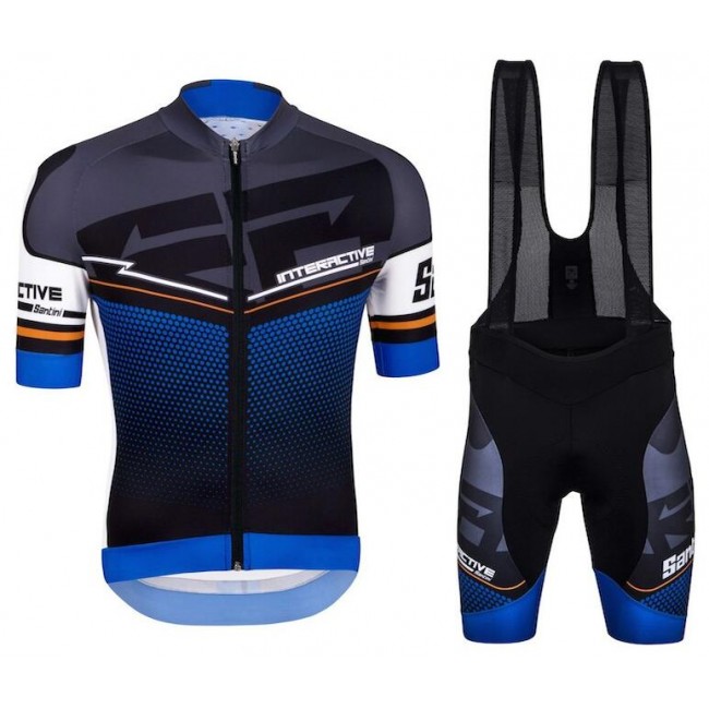 2016 Santini Interactive 30 zwart blauw Fietskleding Fietsshirt Korte+Korte Fietsbroeken Bib 2016036616 2016 Santini Interactive 30 zwart blauw Fietskleding Fietsshirt Korte+Korte Fietsbroeken Bib 2016036616