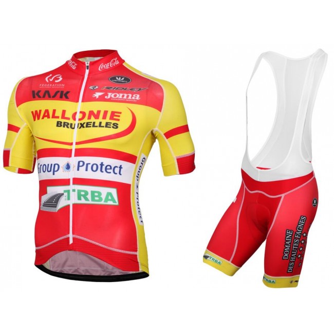 2016 WALLONIE BRUXELLES-GROUP PROTECT Fietskleding Fietsshirt Korte+Korte fietsbroeken Bib 2016036765 2016 WALLONIE BRUXELLES-GROUP PROTECT Fietskleding Fietsshirt Korte+Korte fietsbroeken Bib 2016036765