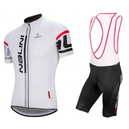 NALINI PRO Logo Summer Fietskleding Fietsshirt Korte+Korte Fietsbroeken Bib wit 20160971 NALINI PRO Logo Summer Fietskleding Fietsshirt Korte+Korte Fietsbroeken Bib wit 20160971