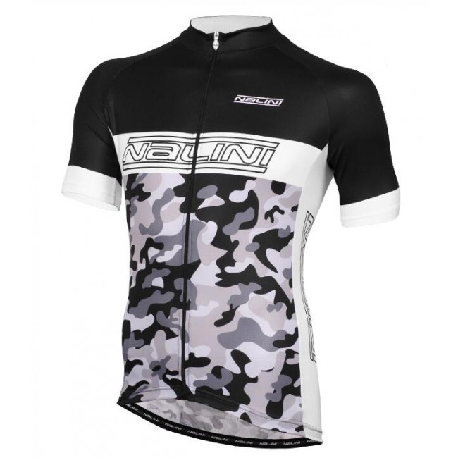 NALINI PRO Camouflage Fietsshirt Korte Mouw zwart wit 20160975 NALINI PRO Camouflage Fietsshirt Korte Mouw zwart wit 20160975