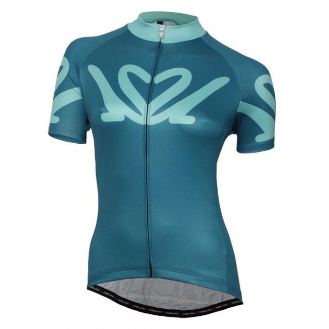 NALINI PRO Dames Enne Fietsshirt Korte Mouw petrol 20160986 NALINI PRO Dames Enne Fietsshirt Korte Mouw petrol 20160986