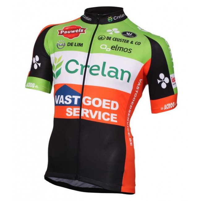 2016 CRELAN-VASTGOEDSERVICE Fietsshirt Korte Mouw 20160937 2016 CRELAN-VASTGOEDSERVICE Fietsshirt Korte Mouw 20160937