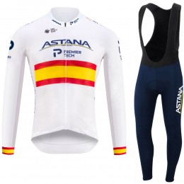 Spanish Astana Pro Team 2021 Fietskleding Fietsshirt Lange Mouw+Lange Fietsbroek Bib 20210351 Spanish Astana Pro Team 2021 Fietskleding Fietsshirt Lange Mouw+Lange Fietsbroek Bib 20210351
