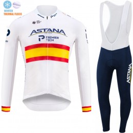 Spanish Winter Fleece Astana Pro Team 2021 Fietskleding Fietsshirt Lange Mouw+Lange Fietsbroek Bib 20210357 Spanish Winter Fleece Astana Pro Team 2021 Fietskleding Fietsshirt Lange Mouw+Lange Fietsbroek Bib 20210357