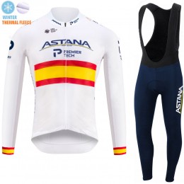 Spanish Winter Fleece Astana Pro Team 2021 Fietskleding Fietsshirt Lange Mouw+Lange Fietsbroek Bib 20210358 Spanish Winter Fleece Astana Pro Team 2021 Fietskleding Fietsshirt Lange Mouw+Lange Fietsbroek Bib 20210358