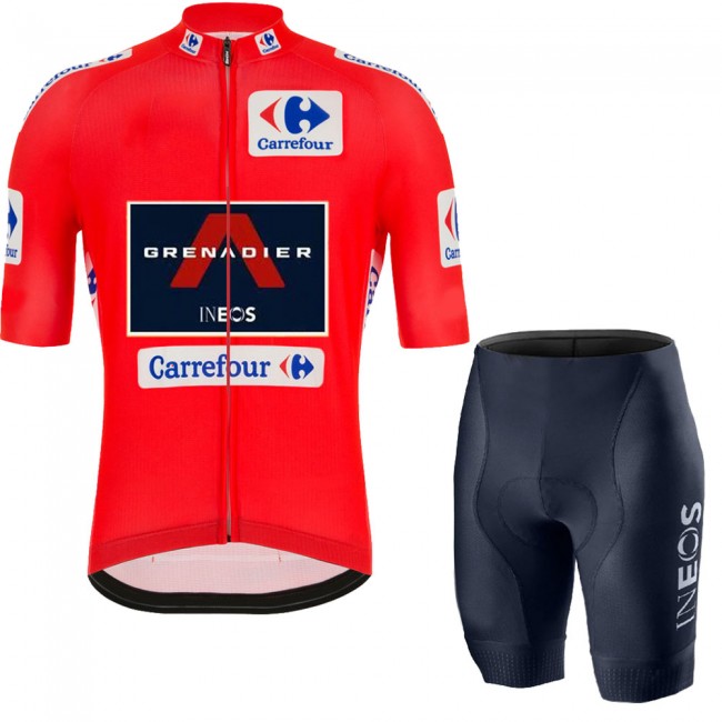 INEOS Grenadier Spanish Pro 2021 Team Fietskleding Fietsshirt Korte Mouw+Korte Fietsbroeken Bib 20210449 INEOS Grenadier Spanish Pro 2021 Team Fietskleding Fietsshirt Korte Mouw+Korte Fietsbroeken Bib 20210449
