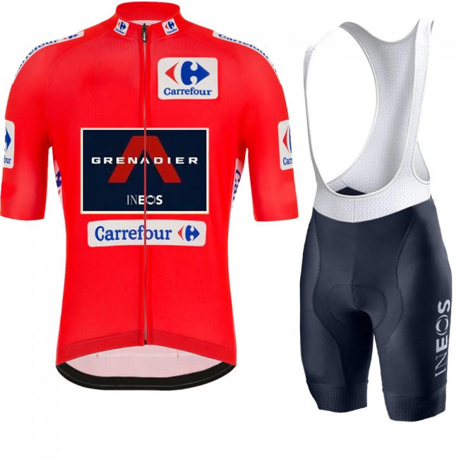 INEOS Grenadier Spanish Pro 2021 Team Wielerkleding Wielershirt Korte Mouw+Fietsbroeken Korte 20210450 INEOS Grenadier Spanish Pro 2021 Team Wielerkleding Wielershirt Korte Mouw+Fietsbroeken Korte 20210450
