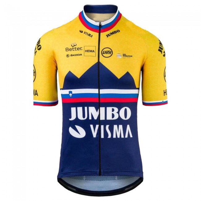 Jumbo Visma SLovenia Pro 2021 Team Wielershirt Korte Mouw 20210367 Jumbo Visma SLovenia Pro 2021 Team Wielershirt Korte Mouw 20210367