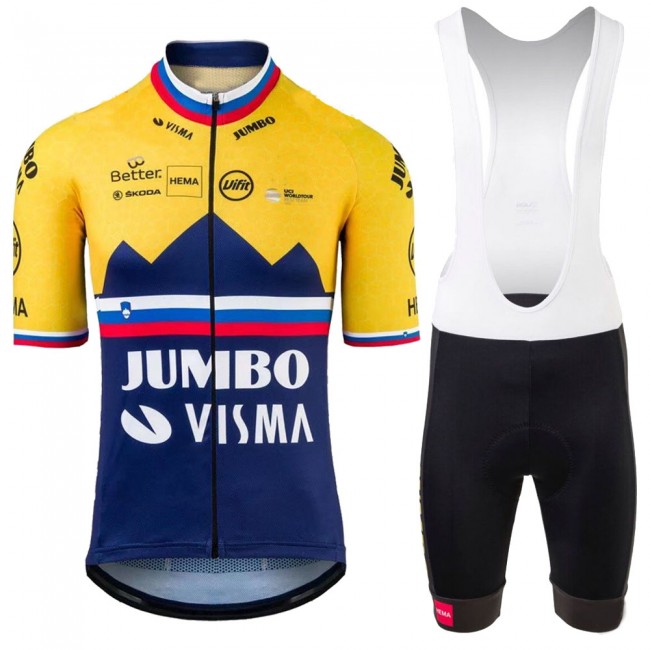 Jumbo Visma SLovenia Pro 2021 Team Wielerkleding Wielershirt Korte Mouw+Fietsbroeken Korte 20210373 Jumbo Visma SLovenia Pro 2021 Team Wielerkleding Wielershirt Korte Mouw+Fietsbroeken Korte 20210373