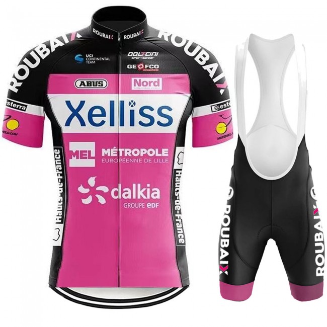Xelliss Pro 2021 Team Fietskleding Fietsshirt Korte Mouw+Korte Fietsbroeken Bib 20210400 Xelliss Pro 2021 Team Fietskleding Fietsshirt Korte Mouw+Korte Fietsbroeken Bib 20210400
