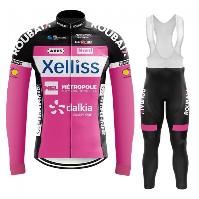 Xelliss Pro Team 2021 Fietskleding Fietsshirt Lange Mouw+Lange Fietsbroek Bib 20210406 Xelliss Pro Team 2021 Fietskleding Fietsshirt Lange Mouw+Lange Fietsbroek Bib 20210406