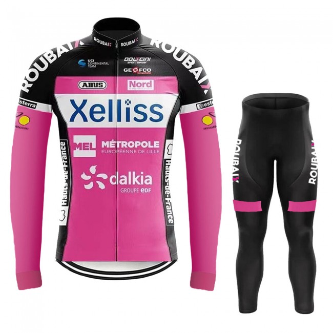 Xelliss Pro Team 2021 Fietskleding Fietsshirt Lange Mouw+Lange Fietsbroek Bib 20210407 Xelliss Pro Team 2021 Fietskleding Fietsshirt Lange Mouw+Lange Fietsbroek Bib 20210407